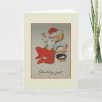 Deense Baby Glædelig jul kerst Kaart