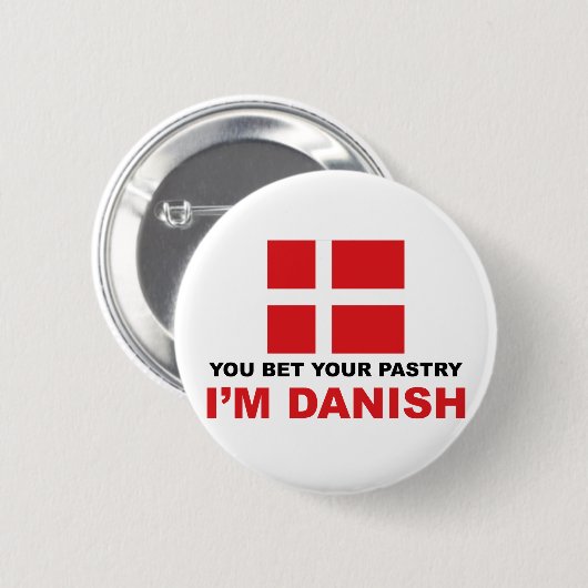 Deense bankbakkerij ronde button 5,7 cm (Voorkant /achterkant)