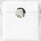 Deense blauwe kazen ronde sticker (Tas)