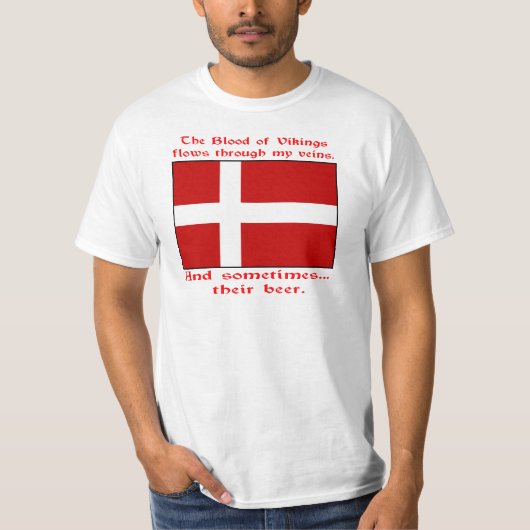 Deense Bloed & Bier Viking T-shirt (Voorkant)
