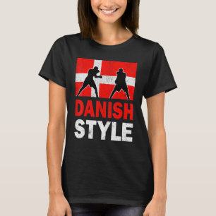 Deense boxing  Denemarken vlag Deense boxing P T-shirt