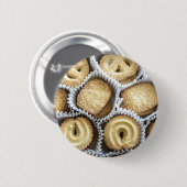 Deense Butter Cookies Ronde Button 5,7 Cm (Voorkant /achterkant)
