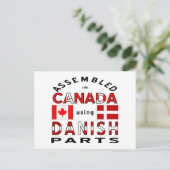 Deense Canadese Onderdelen Briefkaart (Staand voorkant)