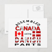 Deense Canadese Onderdelen Briefkaart (Voorkant / Achterkant)