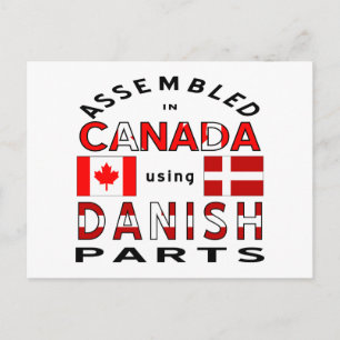 Deense Canadese Onderdelen Briefkaart