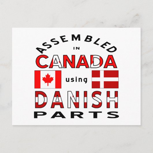 Deense Canadese Onderdelen Briefkaart (Voorkant)