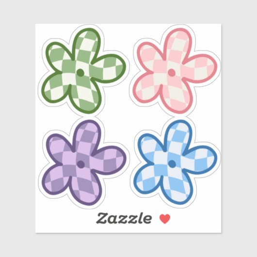Deense deegwaren voor esthetische Daisy-Stickers Sticker (Vel)