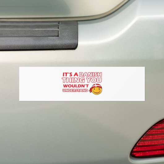 Deense Design Bumpersticker (Op auto)