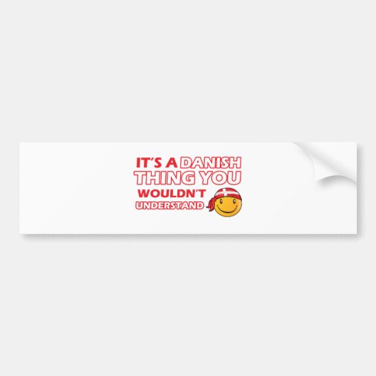 Deense Design Bumpersticker (Voorkant)