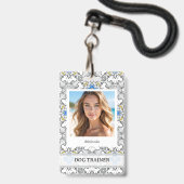 Deense Dog  Badge (Voorzijde met lanyard)