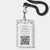 Deense Dog  Badge (Achterkant met lanyard)