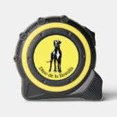 Deense dog en gepersonaliseerde tekst rolmaat (Voorkant)
