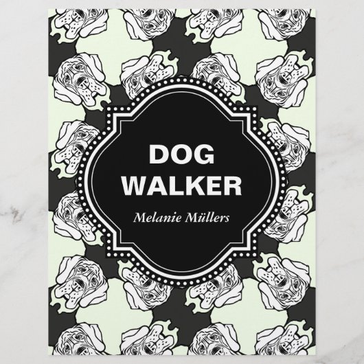 Deense dog Flyer (Achterkant)