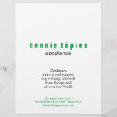 Deense Dog Flyer (Achterkant)