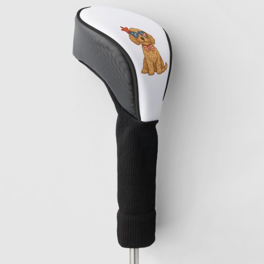 Deense dog golfheadcover (Schuin)