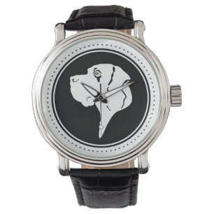 Deense Dog Kop Horloge