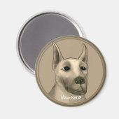 Deense Dog  Magneet (Voorkant / Achterkant)