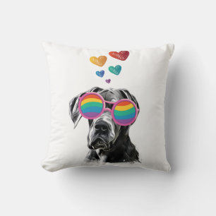 Deense Dog met Hartjes Valentijnsdag Deken Kussen