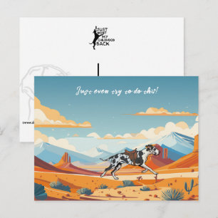 Deense dog of paard  briefkaart