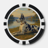 Deense dog poker chips (Voorkant)