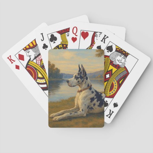 Deense dog pokerkaarten (Achterkant)
