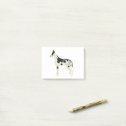 Deense Dog Post-it® Notes (Op bureau)