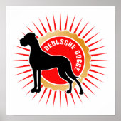 Deense dog poster (Voorkant)