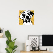 Deense dog poster (Thuiskantoor)