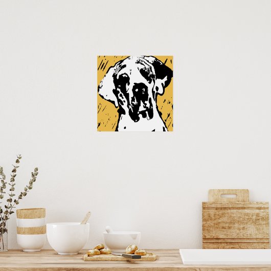 Deense dog poster (Keuken)