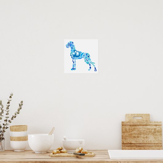 Deense dog poster (Keuken)