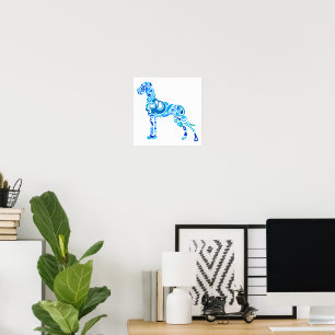 Deense dog poster
