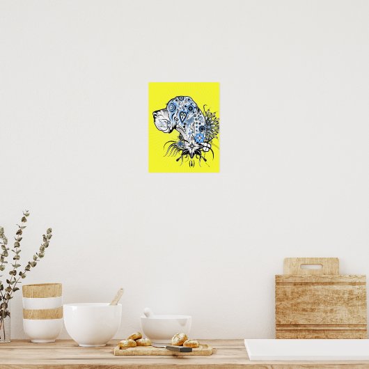 Deense dog poster (Keuken)