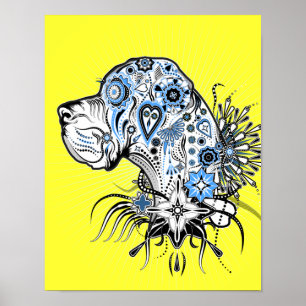 Deense dog poster