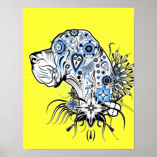 Deense dog poster (Voorkant)