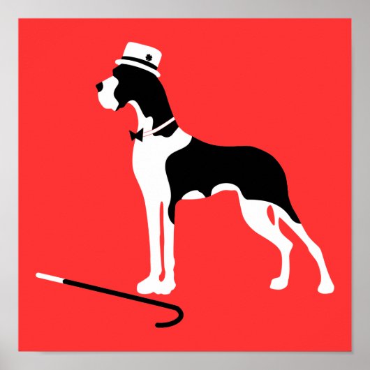 Deense dog poster (Voorkant)