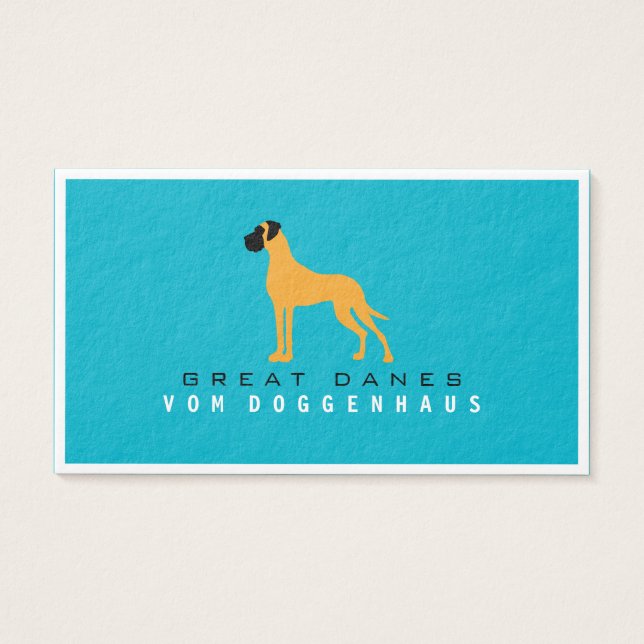 Deense Dog raszuiver Visitekaartjes (Voorkant)
