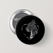 Deense dog ronde button 5,7 cm (Voorkant /achterkant)