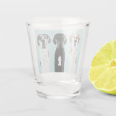 Deense Dog Shot Glas (Achterkant)