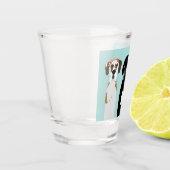 Deense Dog Shot Glas (Links)