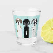 Deense Dog Shot Glas (Voorkant)