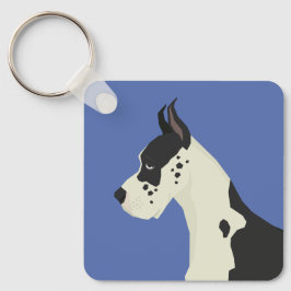 Deense dog sleutelhanger