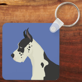 Deense dog sleutelhanger