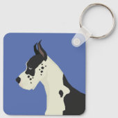 Deense dog sleutelhanger (Achterkant)
