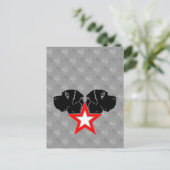 Deense Dog Ster Hoofd Briefkaart (Staand voorkant)