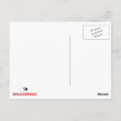 Deense Dog Ster Hoofd Briefkaart (Achterkant)