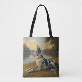 Deense dog tote bag