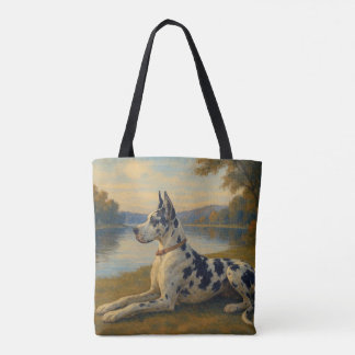 Deense dog tote bag