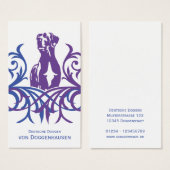 Deense doggen visitekaartje (Voorkant /achterkant)