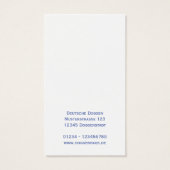 Deense doggen visitekaartje (Achterkant)