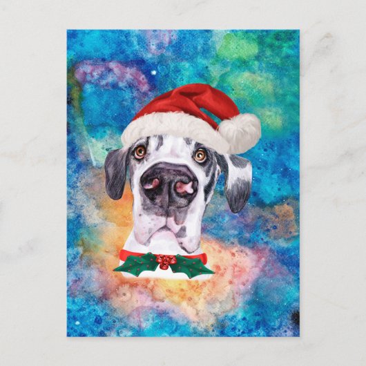 Deense Dogras Kerstmis Feestdagenkaart (Voorkant)